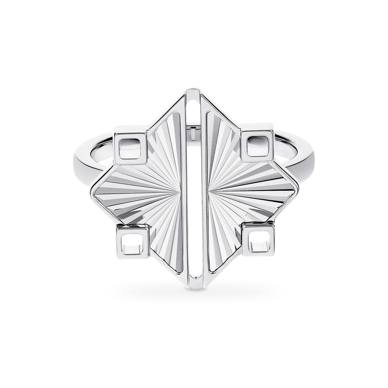 Birks Muse Guilloch&eacute; Sterling Silver Ring image number 0